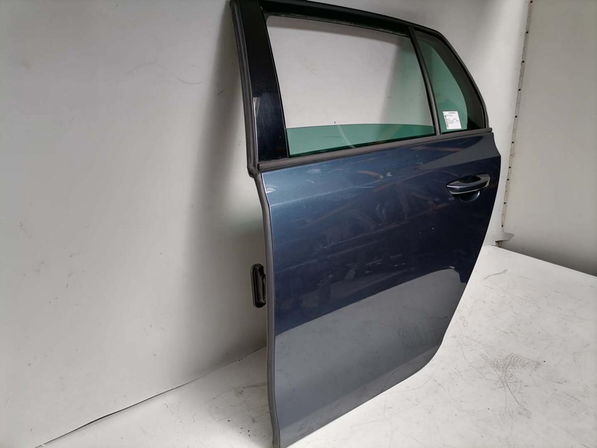 VW Golf 6 original T&uuml;r hinten links LC5F Blue Graphit Flie&szlig;heck Rohbau Bj.2010